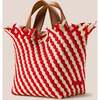 Women's Havana Striped Small Hand-Woven Tote Bag, Amalfi - Bags - 4