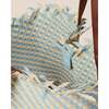 Women's Havana Striped Large Hand-Woven Tote Bag, Sky - Bags - 2