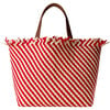 Women's Havana Striped Large Hand-Woven Tote Bag, Amalfi - Bags - 1 - thumbnail