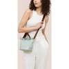 Women's Havana Striped Petit Hand-Woven Tote Bag, Sky - Bags - 5