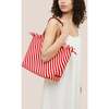 Women's Havana Striped Medium Hand-Woven Tote Bag, Amalfi - Bags - 5