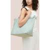 Women's Havana Striped Large Hand-Woven Tote Bag, Sky - Bags - 5