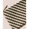 Women's Havana Striped Medium Hand-Woven Tote Bag, Carrara - Bags - 3