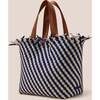 Women's Havana Striped Medium Hand-Woven Tote Bag, Venice - Bags - 4