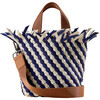 Women's Havana Striped Petit Hand-Woven Tote Bag, Venice - Bags - 1 - thumbnail