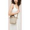 Women's Havana Striped Petit Hand-Woven Tote Bag, Almaza - Bags - 5