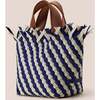 Women's Havana Striped Petit Hand-Woven Tote Bag, Venice - Bags - 4