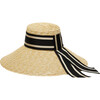 Women's Mirabel UPF 50+ Straw Wide-Brim Sunhat, Natural - Hats - 1 - thumbnail