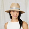 Women's Courtney UPF 25+ Ombre Ribbon Tie Fedora, Sand & Blue - Hats - 2