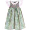 Fiori Girl Dress, Green - Dresses - 1 - thumbnail