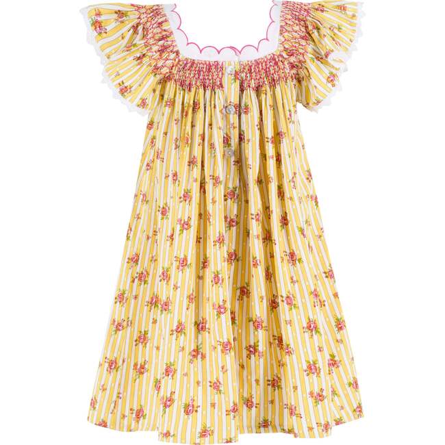 Rosa Gialla Girl Dress, Yellow - Dresses - 7