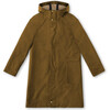 Women's Harbour Raglan Sleeve Hooded Rain Coat, Bark - Raincoats - 1 - thumbnail