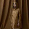 Women's Harbour Raglan Sleeve Hooded Rain Coat, Bark - Raincoats - 2