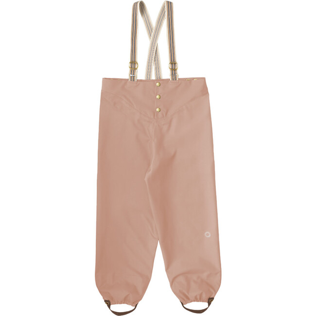 Rain Snap Waist Suspender Pants, Beach Rose