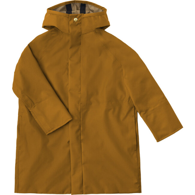 Mackintosh High Neck Long A-Line Rain Coat, Arbutus