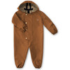 Hooded Ankle Onesie Rainsuit, Rust - Onesies - 1 - thumbnail