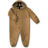 Hooded Ankle Onesie Rainsuit, Dune - Onesies - 1 - thumbnail