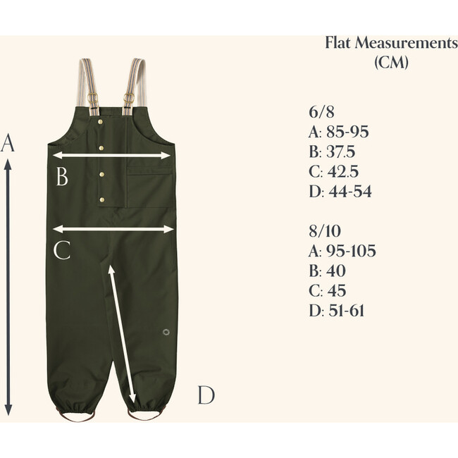 Dungaree Striped Suspender Rain Pants, Arbutus - Rain Pants - 2