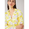 Women's Sofia Floral Print Pajamas Long Set, Yellow Petals - Pajamas - 2