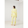 Women's Sofia Floral Print Pajamas Long Set, Yellow Petals - Pajamas - 3