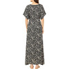 Women's Pia V-Neck Short Sleeve Caftan Dress, Carmen Graphite - Dresses - 4