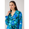 Women's Sofia Floral Print Pajamas Long Set, Jade Pond - Pajamas - 2