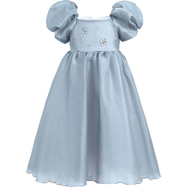 Janelle Applique Teacup Gown, Grey