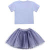 Glimmer Applique Outfit, Purple - Mixed Apparel Set - 5