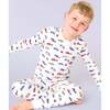 The Organic Long Sleeve Pajama Set, Race Cars - Pajamas - 3