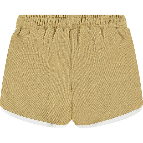 パンツ aurora boutique French MilkyYellowShorts French Terry Drawstring Shorts, Mustard Ochre - Babyface