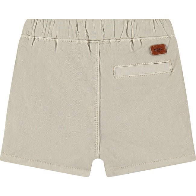 Twill 2-Pocket Drawstring Shorts, Stone - Shorts - 2