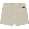 Twill 2-Pocket Drawstring Shorts, Stone - Shorts - 2