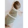 Organic Cotton Magnetic Bubble Romper, Truffle - Rompers - 3