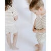 Organic Cotton Stripe Short Set, Sage - Mixed Apparel Set - 4