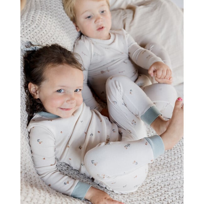 Organic Cotton Modal Rib Floral Bud Pajama Set - Pajamas - 3