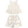 Color jardin Top and Bermuda Short Set - Mixed Apparel Set - 1 - thumbnail