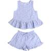 Blue Stars Top and Shorts Set - Mixed Apparel Set - 1 - thumbnail