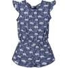 Tie Romper, Tigers on Indigo - Rompers - 1 - thumbnail