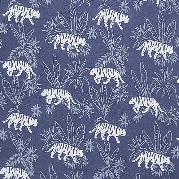 Tie Romper, Tigers on Indigo - Rompers - 2