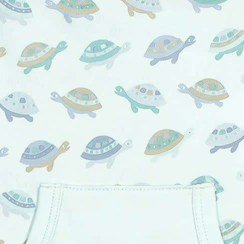 Kangaroo Romper, Turtles on Aqua - Rompers - 2