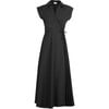 Women's Midi Shivon Dress, Black - Dresses - 1 - thumbnail