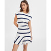 Women's Maeve Dress, Cream/Maritime Blue Multi - Dresses - 3