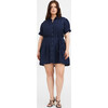 Women's Short Carrington Dress, Maritime Blue - Dresses - 3