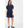 Women's Short Carrington Dress, Maritime Blue - Dresses - 4