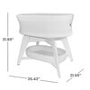 Evi Smart Bassinet, White on White - Bassinets - 7