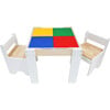 Multi-Activity Table with Reversible Tabletop & Chairs Set - Kids Seating - 1 - thumbnail