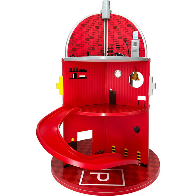 3-Story Fire Station Playset with 25 Figurines and Furnishings, Multi - Playsets - 7