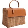 Women's Hand-Woven Wicker Large Luncher, Brown - Lunchbags - 2