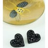 Women's Valentina Hand-Crafted Earrings, Classic Black - Earrings - 3