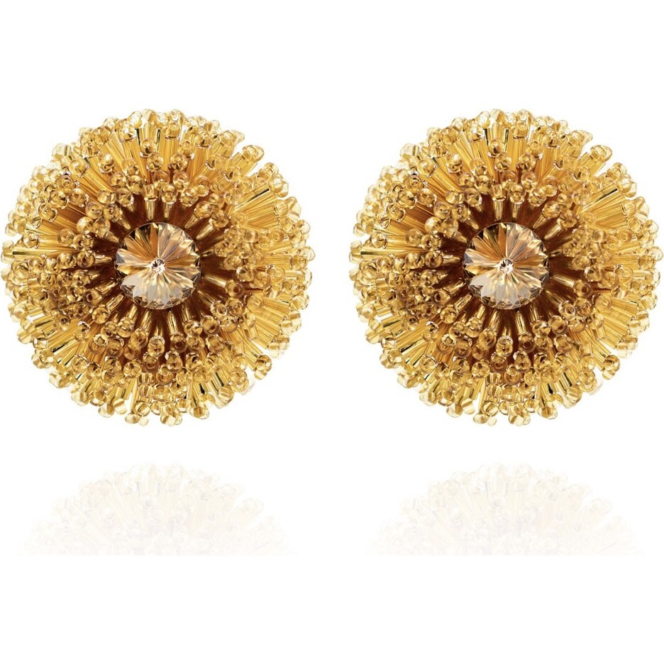 Women's Chiara Clip-On Earrings, Maize Burst - Earrings - 1